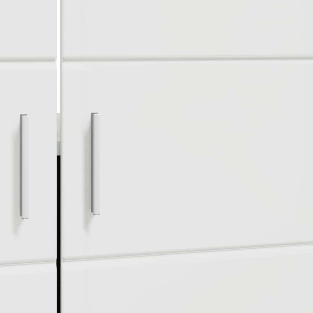 Badezimmer Waschbecken Schrank mit Tür TULUM Hochglanz-Weiß