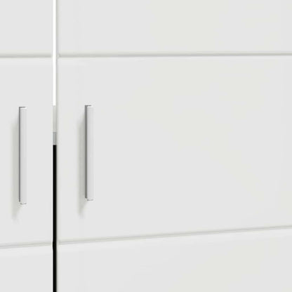 Badezimmer Waschbecken Schrank mit Tür TULUM Hochglanz-Weiß