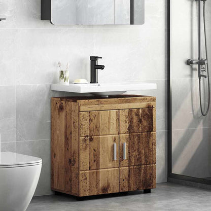 Badezimmer Waschbecken Schrank TULUM Altholz 60 x 34 x 63 cm