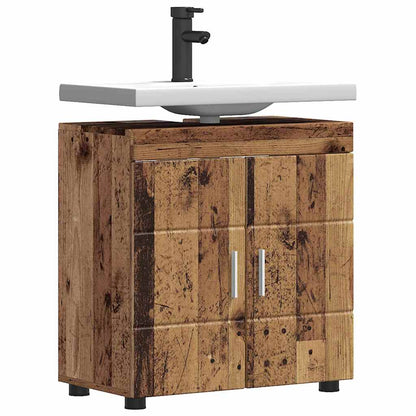 Badezimmer Waschbecken Schrank TULUM Altholz 60 x 34 x 63 cm