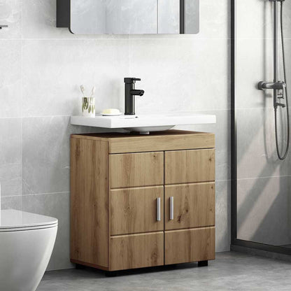 Badezimmer Waschbecken Schrank mit Speicher TULUM Artisan-Eiche