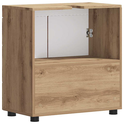 Badezimmer Waschbecken Schrank mit Speicher TULUM Artisan-Eiche
