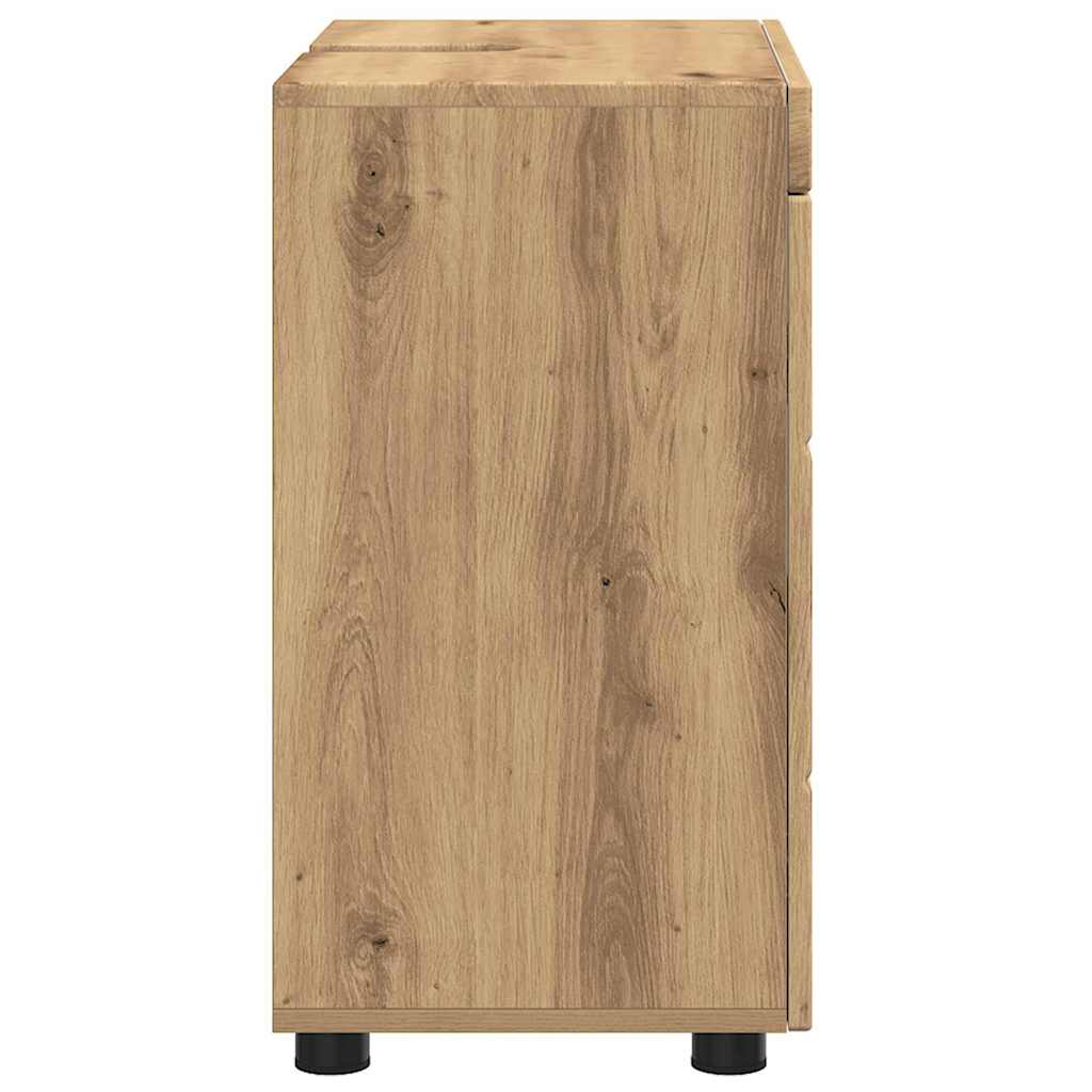 Badezimmer Waschbecken Schrank mit Speicher TULUM Artisan-Eiche