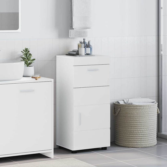 Badezimmer Schrank TULUM Weiß 37 x 31,5 x 82 cm Holzwerkstoff