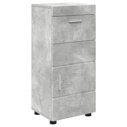 Badezimmer Schrank mit Tür TULUM Betongrau 37 x 31,5 x 82 cm