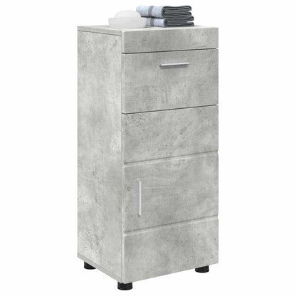 Badezimmer Schrank mit Tür TULUM Betongrau 37 x 31,5 x 82 cm