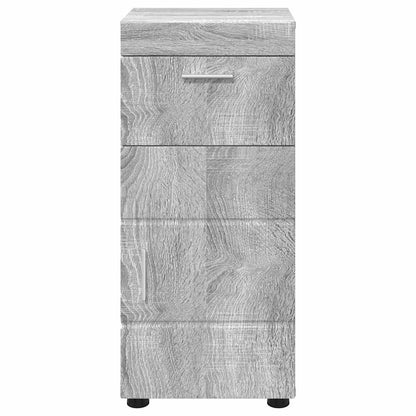 Badezimmer Schrank mit Tür TULUM Grau Sonoma 37 x 31,5 x 82 cm
