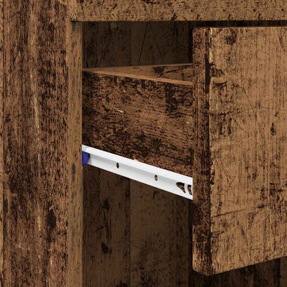 Badezimmer Schrank mit Speicher TULUM Altholz 37 x 31,5 x 82 cm