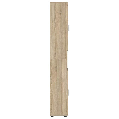Badezimmer Schrank TULUM Sonoma-Eiche 37 x 31,5 x 203 cm