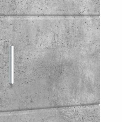 Badezimmer Schrank mit Tür TULUM Betongrau 37 x 31,5 x 203 cm