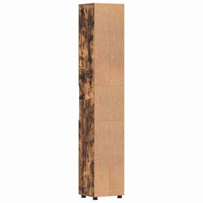 Badezimmer Schrank TULUM Räuchereiche 37 x 31,5 x 203 cm