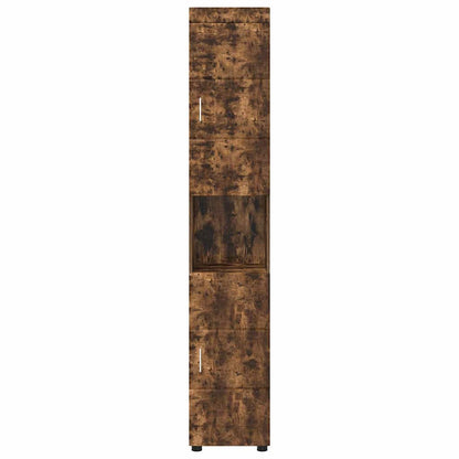 Badezimmer Schrank TULUM Räuchereiche 37 x 31,5 x 203 cm