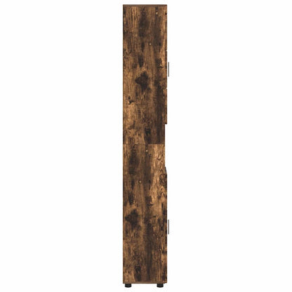 Badezimmer Schrank TULUM Räuchereiche 37 x 31,5 x 203 cm