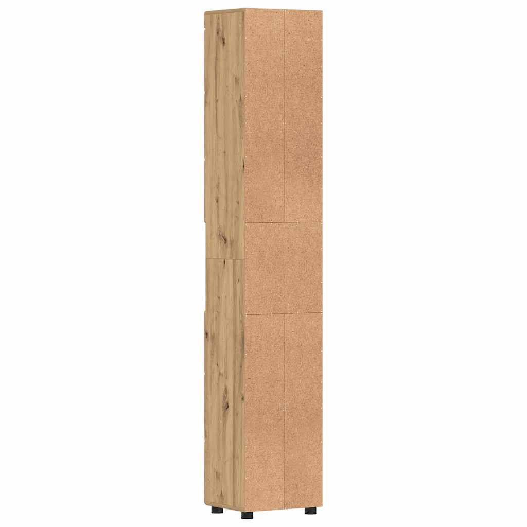 Badezimmer Schrank TULUM Artisan-Eiche 37 x 31,5 x 203 cm