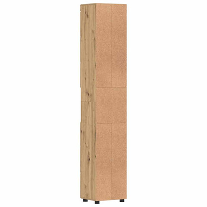 Badezimmer Schrank TULUM Artisan-Eiche 37 x 31,5 x 203 cm