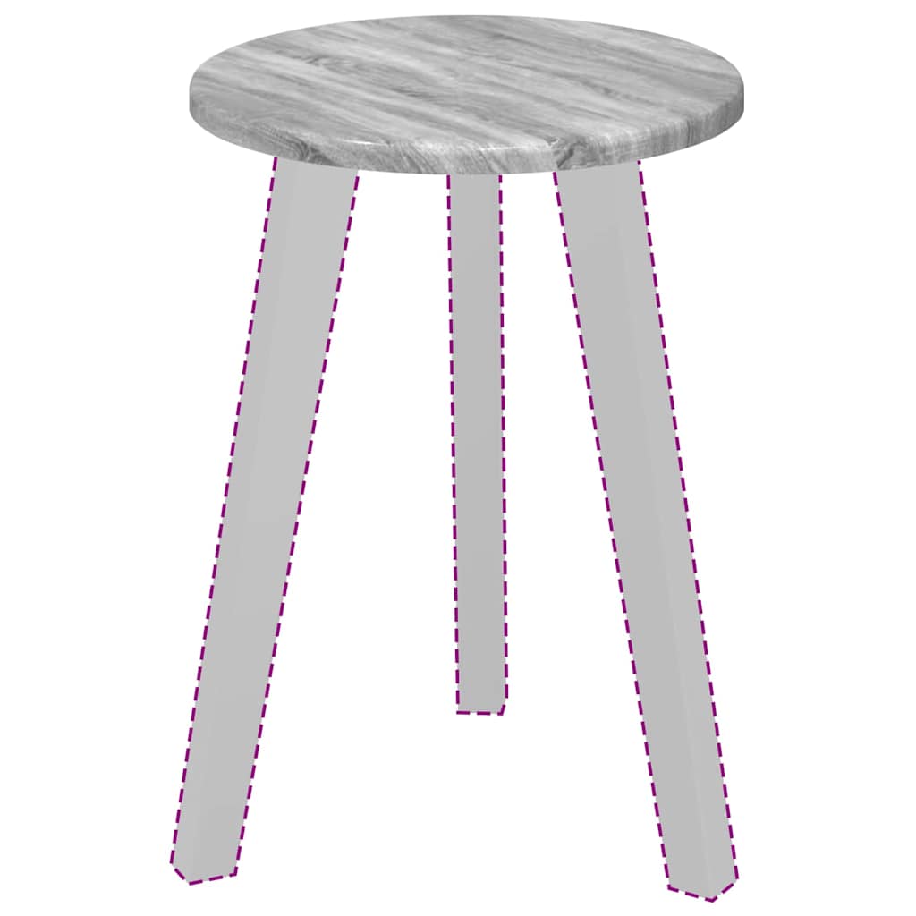 Tischplatte Grau Sonoma 30 x 30 x 1,5 cm Holzwerkstoff