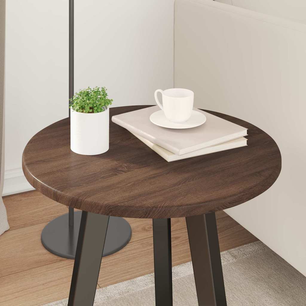 Tischplatte Braun Eichen-Optik 40 x 40 x 1,5 cm Holzwerkstoff