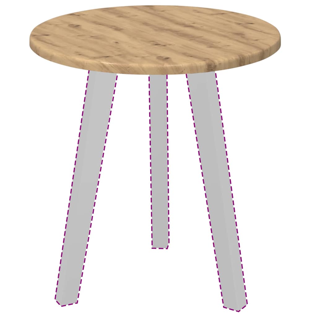 Tischplatte Artisan-Eiche 40 x 40 x 1,5 cm Holzwerkstoff