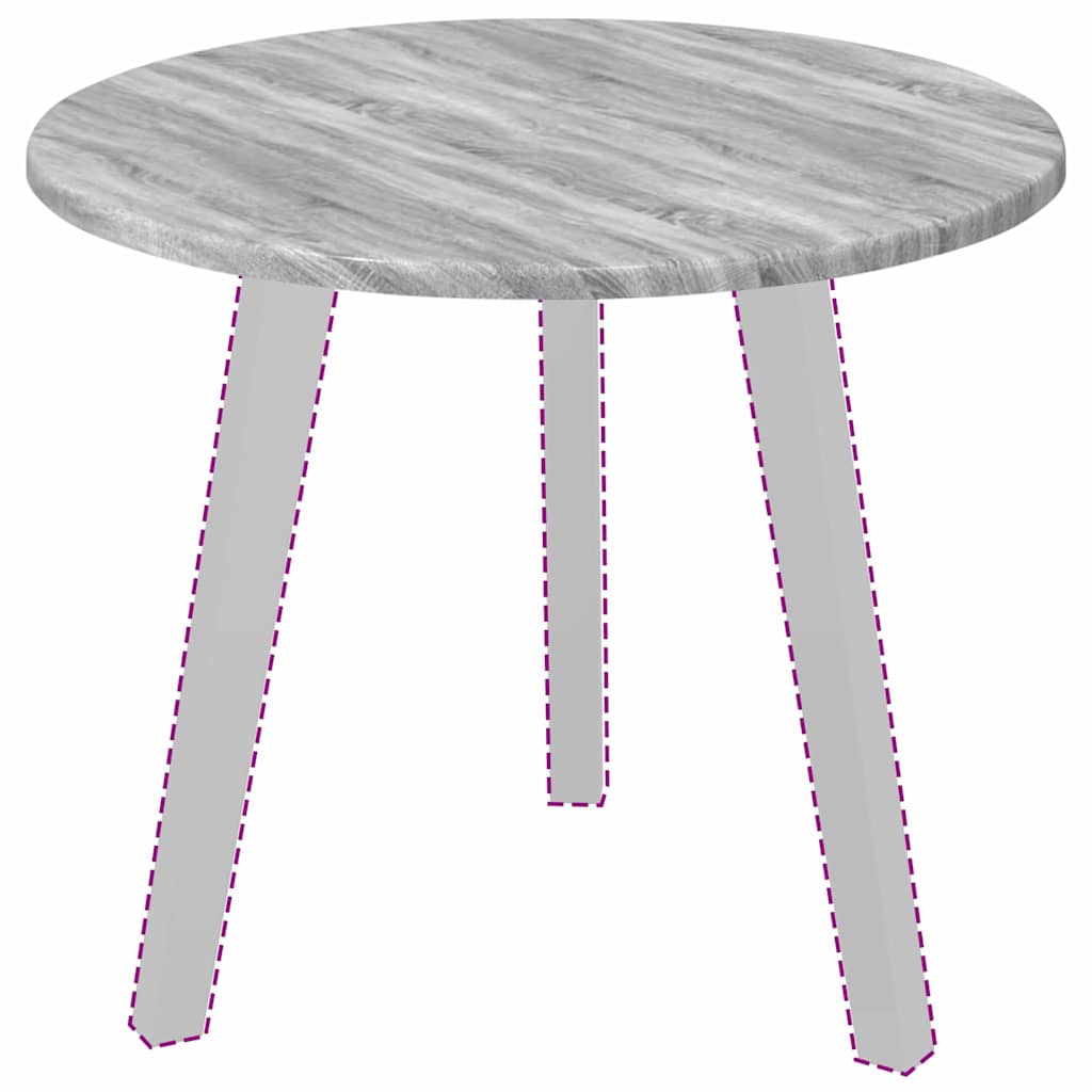Tischplatte Grau Sonoma 50 x 50 x 1,5 cm Holzwerkstoff