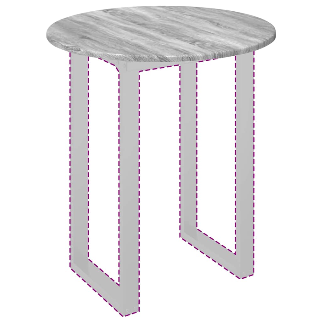 Tischplatte Grau Sonoma 60 x 60 x 1,5 cm Holzwerkstoff