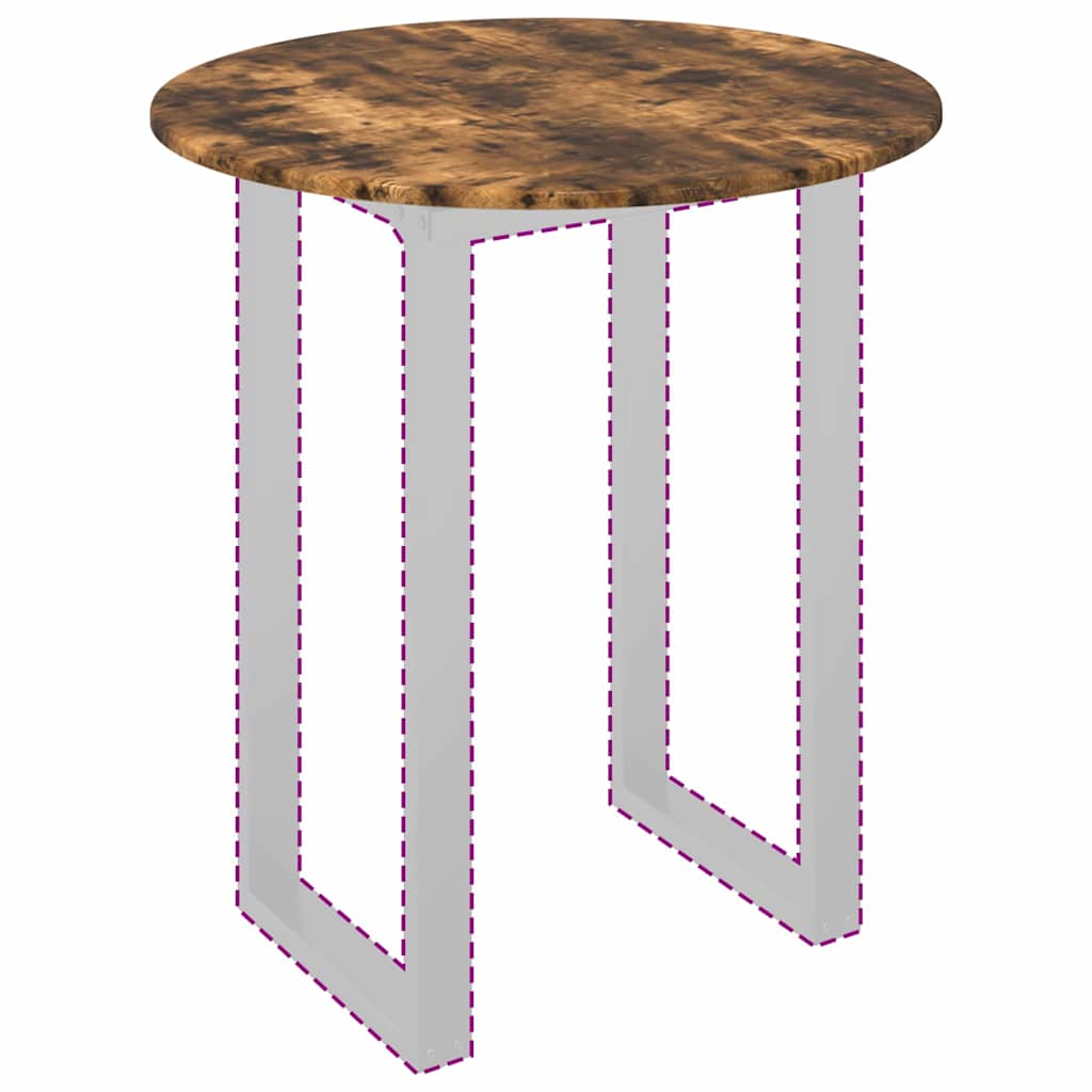 Tischplatte Räuchereiche 70 x 70 x 1,5 cm Holzwerkstoff