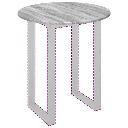 Tischplatte Grau Sonoma 70 x 70 x 1,5 cm Holzwerkstoff