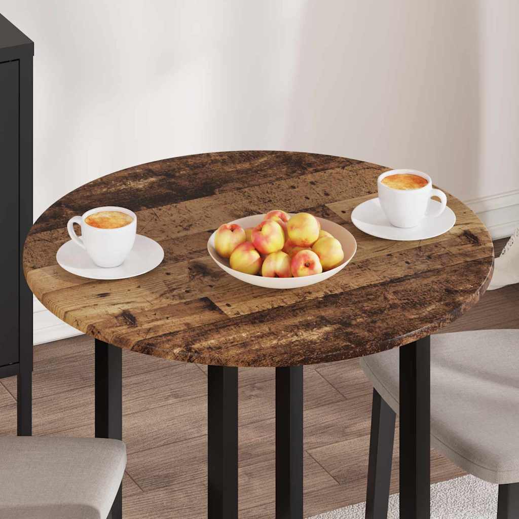 Tischplatte Altholz 70 x 70 x 1,5 cm Holzwerkstoff