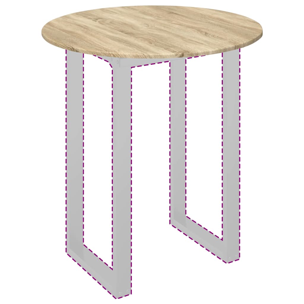 Tischplatte Sonoma-Eiche 80 x 80 x 1,5 cm Holzwerkstoff