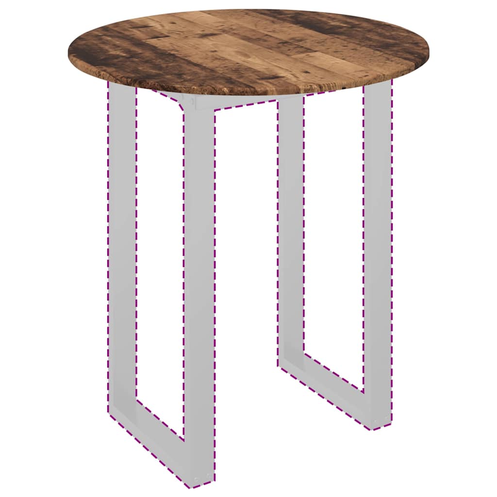 Tischplatte Altholz 80 x 80 x 1,5 cm Holzwerkstoff