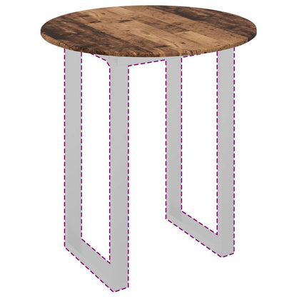 Tischplatte Altholz 80 x 80 x 1,5 cm Holzwerkstoff