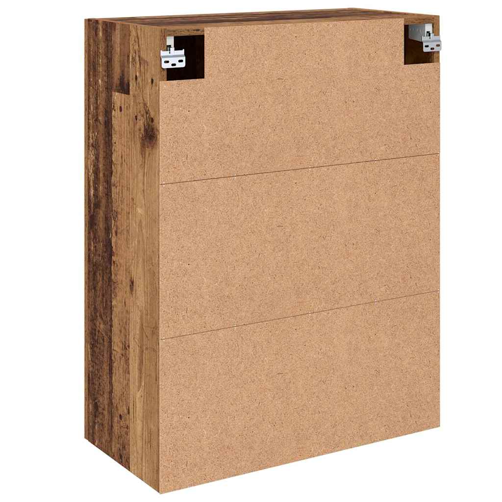 Wandmontierte Schränke 2 pcs Altholz 69.5 x 34 x 90 cm