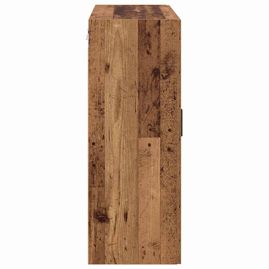 Wandmontierte Schränke 2 pcs Altholz 69.5 x 34 x 90 cm