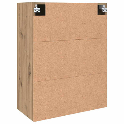 Wandmontierte Schränke 2 pcs Eiche handwerklich