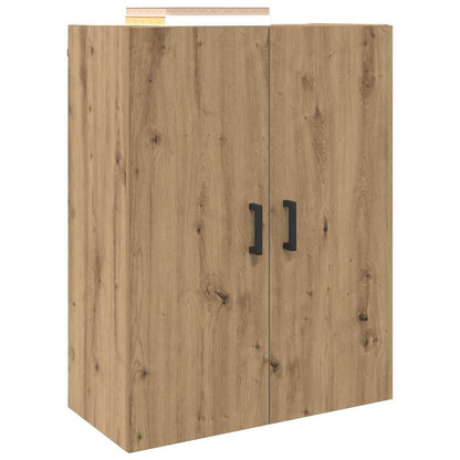 Wandmontierte Schränke 2 pcs Eiche handwerklich