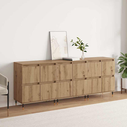 Sideboards 3 pcs Eiche handwerklich 180 x 35 x 70 cm