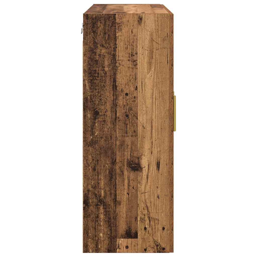 Wandmontierte Schränke 2 pcs Altholz 69.5 x 34 x 90 cm