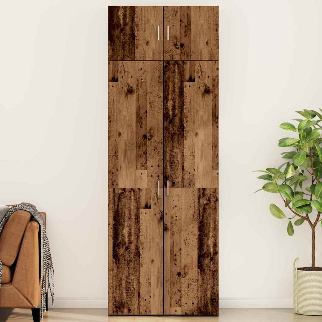 Badschrank Altholz 80 x 42,5 x 225 cm Holzwerkstoff