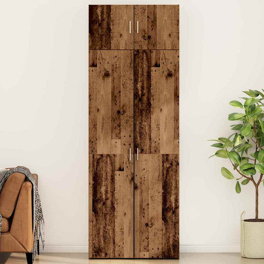 Badschrank Altholz 80 x 42,5 x 225 cm Holzwerkstoff