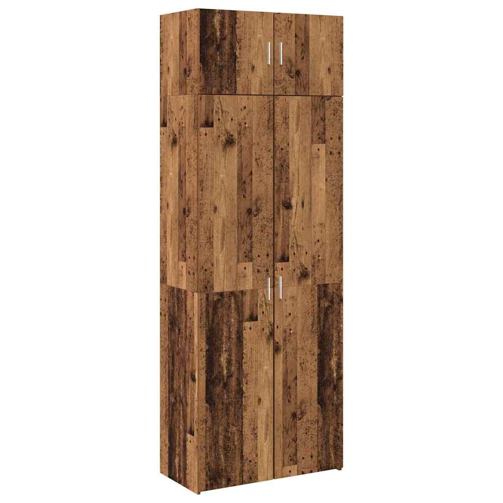 Badschrank Altholz 80 x 42,5 x 225 cm Holzwerkstoff