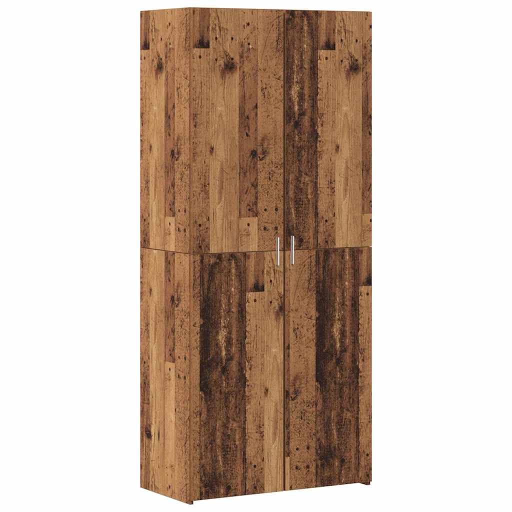 Badschrank Altholz 80 x 42,5 x 225 cm Holzwerkstoff