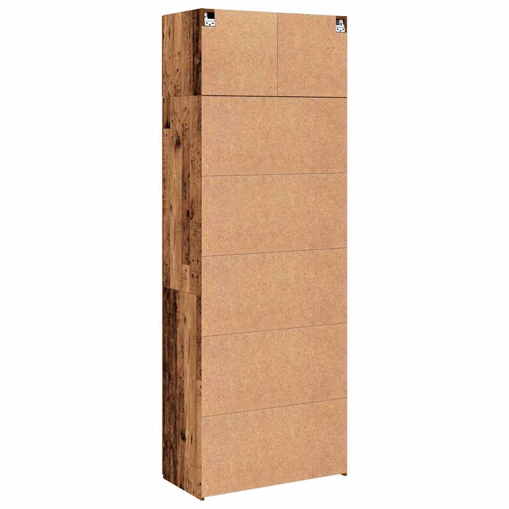 Badschrank Altholz 80 x 42,5 x 225 cm Holzwerkstoff