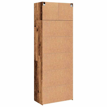 Badschrank Altholz 80 x 42,5 x 225 cm Holzwerkstoff