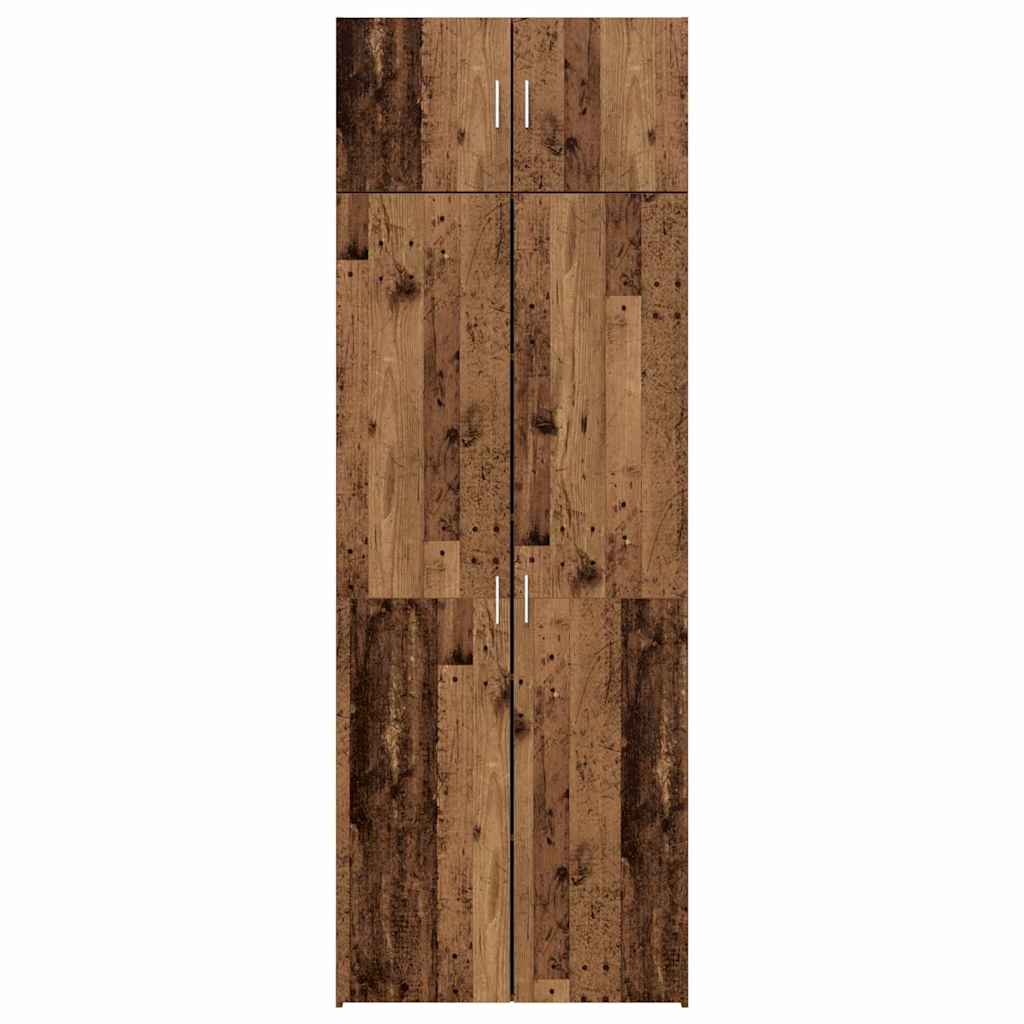 Badschrank Altholz 80 x 42,5 x 225 cm Holzwerkstoff