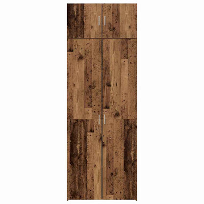 Badschrank Altholz 80 x 42,5 x 225 cm Holzwerkstoff