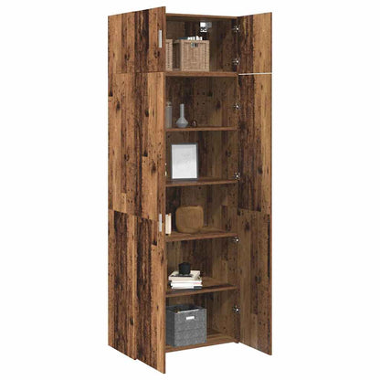 Badschrank Altholz 80 x 42,5 x 225 cm Holzwerkstoff