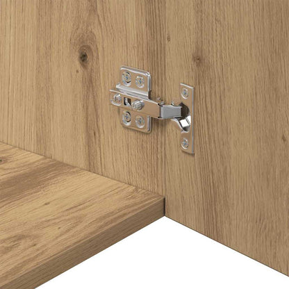 Badschrank Eiche handwerklich 80 x 42,5 x 225 cm Holzwerkstoff