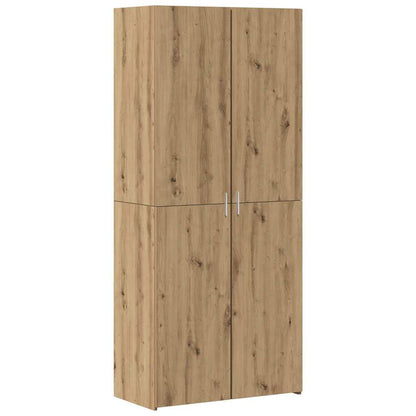 Badschrank Eiche handwerklich 80 x 42,5 x 225 cm Holzwerkstoff
