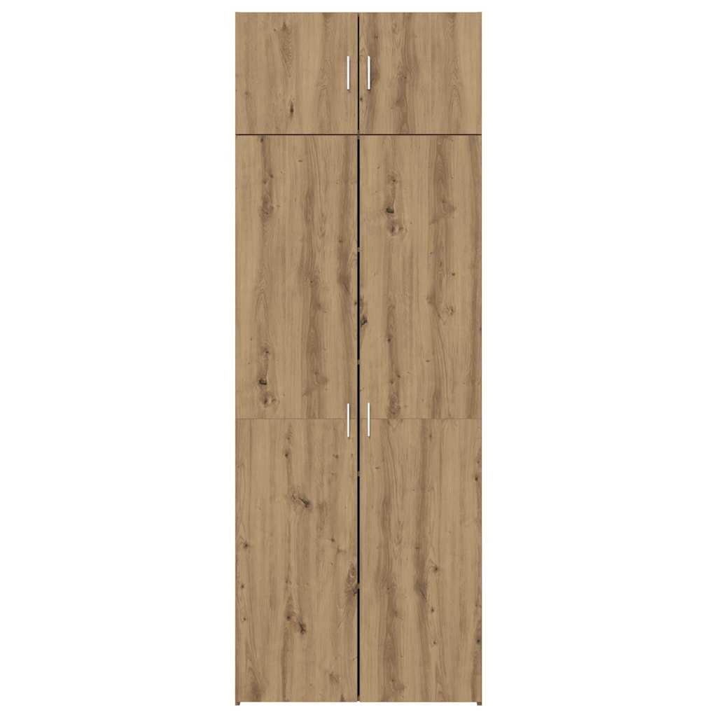 Badschrank Eiche handwerklich 80 x 42,5 x 225 cm Holzwerkstoff