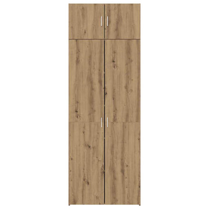 Badschrank Eiche handwerklich 80 x 42,5 x 225 cm Holzwerkstoff