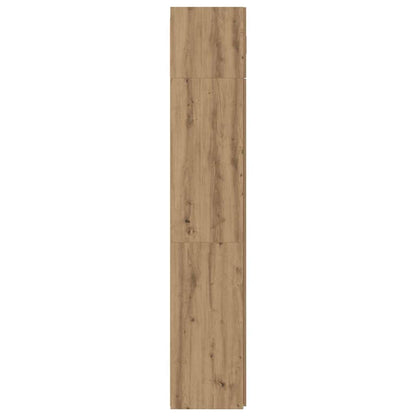 Badschrank Eiche handwerklich 80 x 42,5 x 225 cm Holzwerkstoff